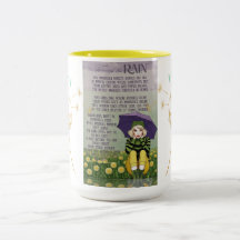 A través de la lluvia (vajilla de bebida)