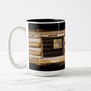 Taza Bicolor A través y a través de la ventana de la cabina en 