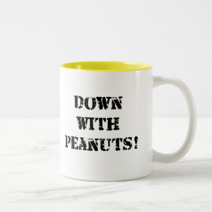 Taza Bicolor Abajo con los cacahuetes