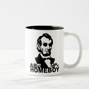 Taza Bicolor Abe es mi Homeboy