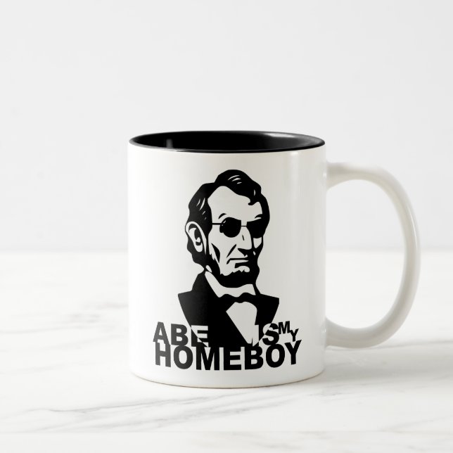 Taza Bicolor Abe es mi Homeboy (Derecha)