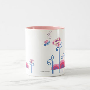 Taza Bicolor Abeja del amor de Supergirl