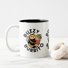 Taza Bicolor Abeja Divertida Burrito Buzzy 