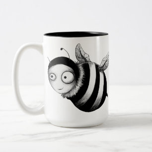 Taza Bicolor Abeja loca