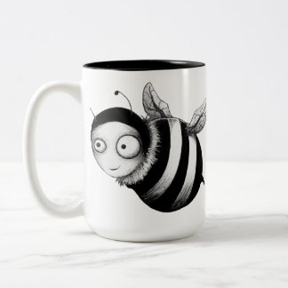 Taza Bicolor Abeja loca