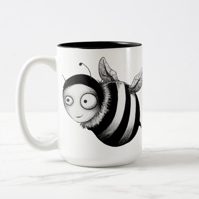 Taza Bicolor Abeja loca (Izquierda)