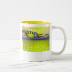 Taza Bicolor Abeja ocupada