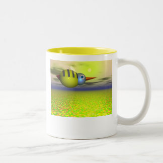 Taza Bicolor Abeja ocupada
