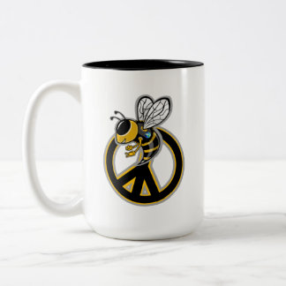 TAZA BICOLOR ABEJA PAZ 