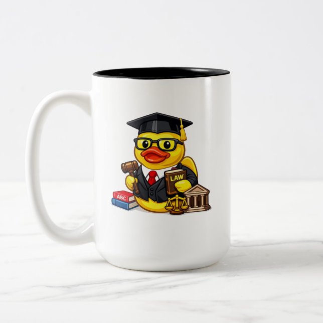 Taza Bicolor Abogado Pato de Goma (Izquierda)