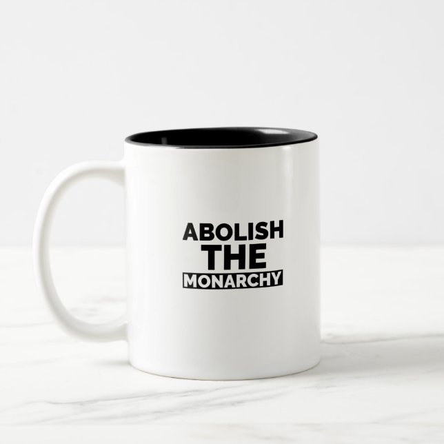 Taza Bicolor Abolir la monarquía (Izquierda)