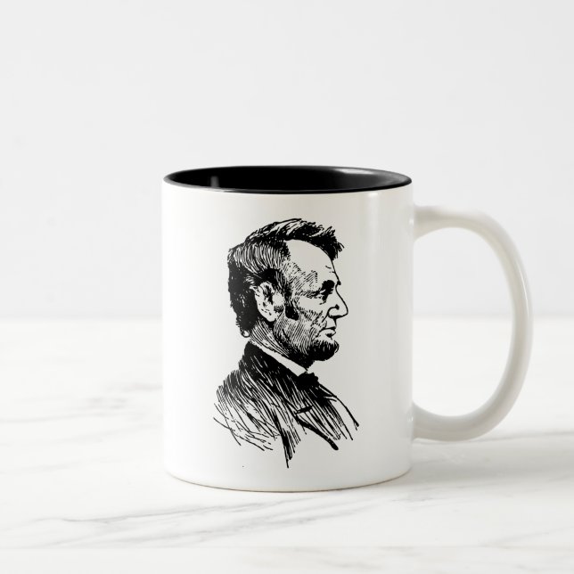 Taza Bicolor Abraham Lincoln (Derecha)