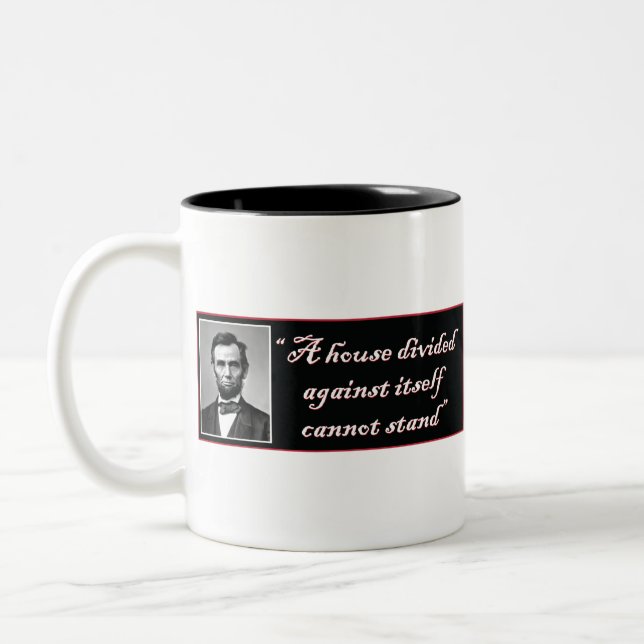 Taza Bicolor Abraham Lincoln (Izquierda)