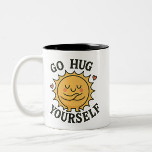 Taza Bicolor Abrazarse Sun Mug - Energía positiva y dulce