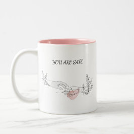 Taza Bicolor Abrazo seguro