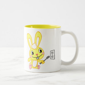Taza Bicolor Abrazos con la bifurcación