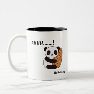Taza Bicolor “Abrazos de pan y paz de panda en cada sorbo.”