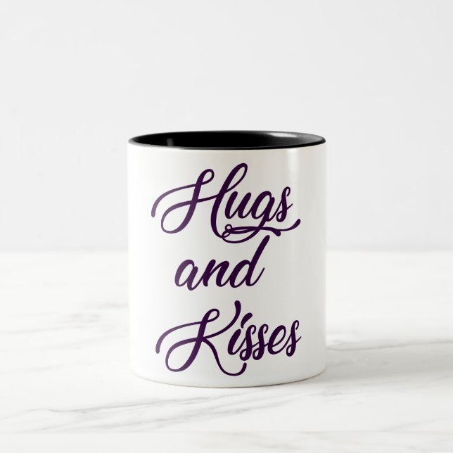 Taza Bicolor Abrazos y besos (Centro)
