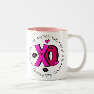 Taza Bicolor Abrazos y besos de San Valentín