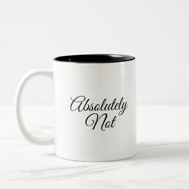 Taza Bicolor Absolutamente no negro (Izquierda)