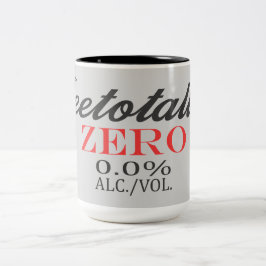 Taza Bicolor Abstemia Totalmente Sin Alcohol!