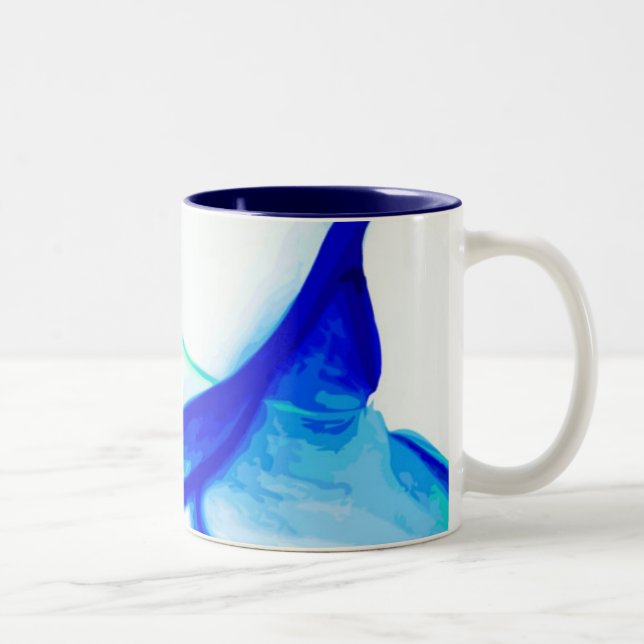 Taza Bicolor Abstract Waves Mug (Derecha)