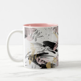 Taza Bicolor Abstracto acuarela I Mug