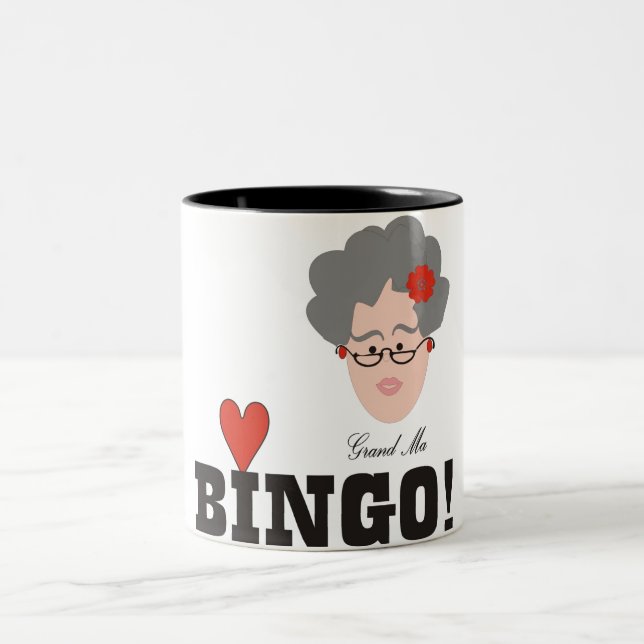 Taza Bicolor Abuela ama BINGO (Centro)