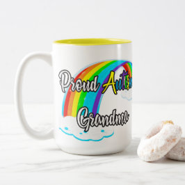 Taza Bicolor Abuela de autismo orgullosa