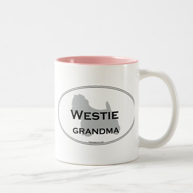 Taza Bicolor Abuela de Westie (Derecha)