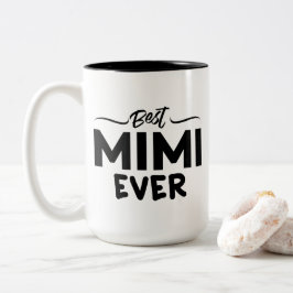 Taza Bicolor Abuela divertida - el mejor Mimi nunca - cita de