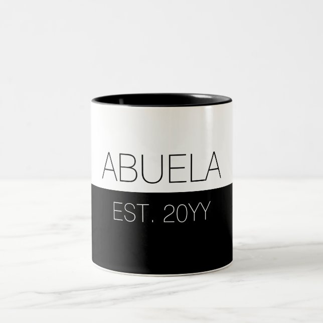 Taza Bicolor  Abuela establecida | Regalos Elegantes Para La Ab (Centro)