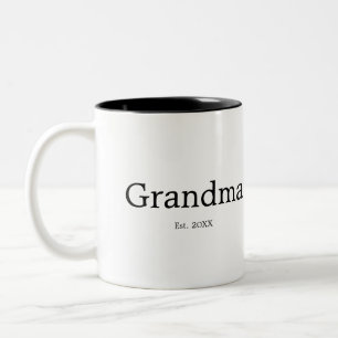Taza Bicolor Abuela Estableció Nuevo Regalo de Abuela