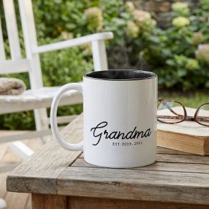 Taza Bicolor Abuela Estableció Nuevo Regalo de Abuela