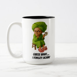 Taza Bicolor Abuela gruñona "Adivina qué... olvidé otra vez" Mu