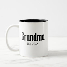 Taza Bicolor Abuela minimalista EST