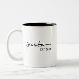 Taza Bicolor Abuela minimalista EST 2026, nuevo regalo para abu