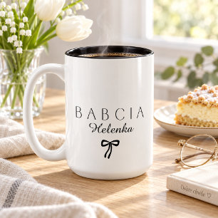 Taza Bicolor Abuela minimalista [Nombre]