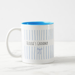 Taza Bicolor Abuela Personalizada con Nombre de Nieto Personali