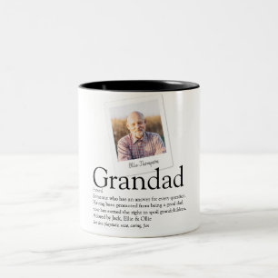 Taza Bicolor Abuelo Abuelito Papá Definición Foto