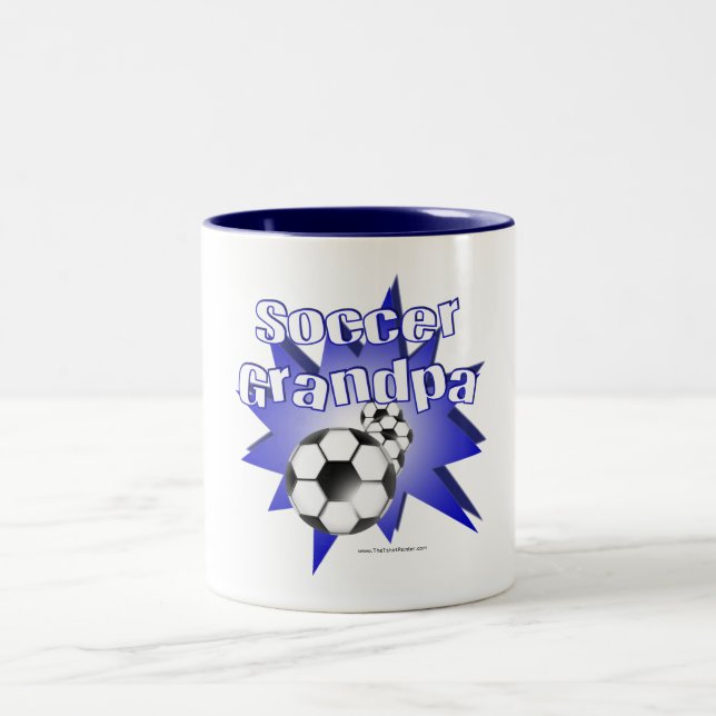 Taza Bicolor Abuelo de fútbol (Centro)