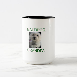 Taza Bicolor Abuelo de Maltipoo