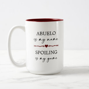 Taza Bicolor Abuelo es mi nombre, el hecho de que me estropee e
