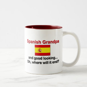 Taza Bicolor Abuelo español apuesto
