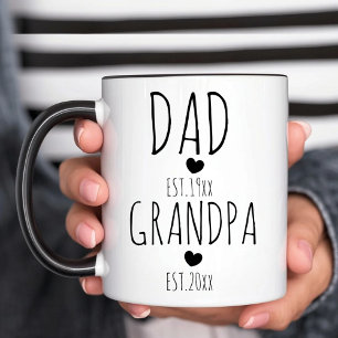 Taza Bicolor Abuelo Est Nuevo Papá Est