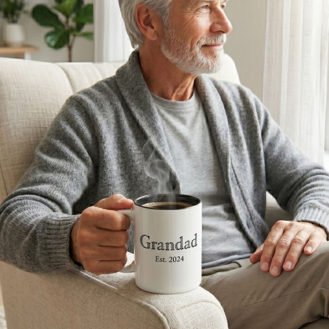 Taza Bicolor Abuelo Establecido Negrita Mínima  (Subido por el creador)