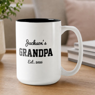 Taza Bicolor Abuelo Estableció Nombre Moderno y Audaz