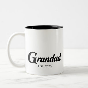 Taza Bicolor Abuelo Estableció Nuevo Regalo de Abuelo