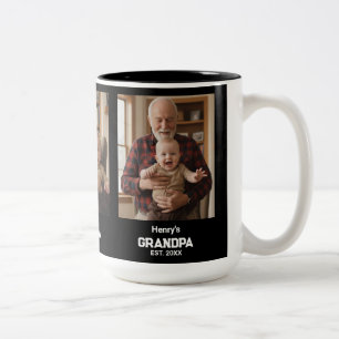 Taza Bicolor Abuelo Moderno Est. Nombre Año 3 Foto