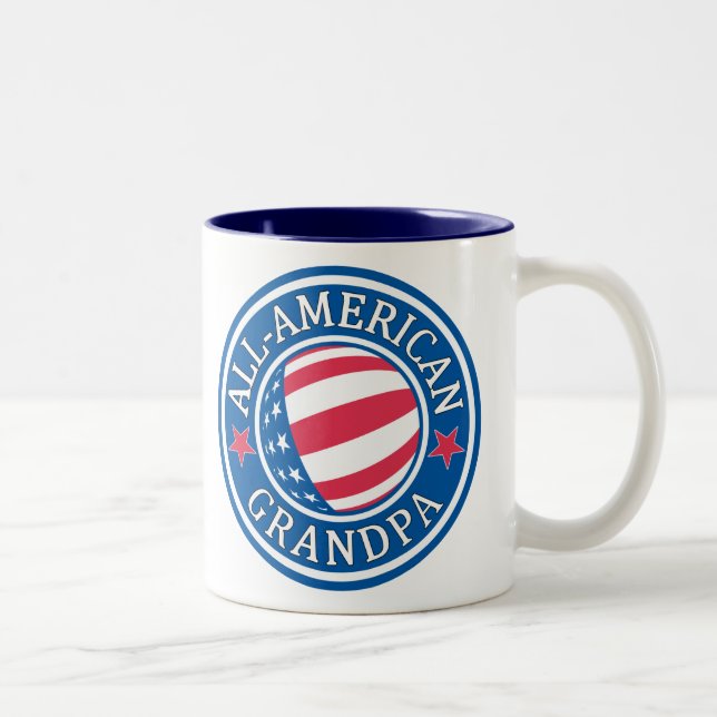 Taza Bicolor Abuelo Todo-Americano (Derecha)